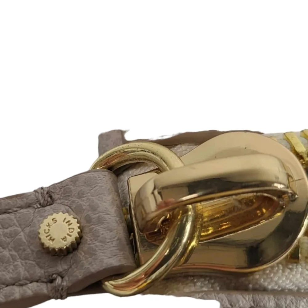 India Hicks‎ Leather Clutch Bag in Taupe